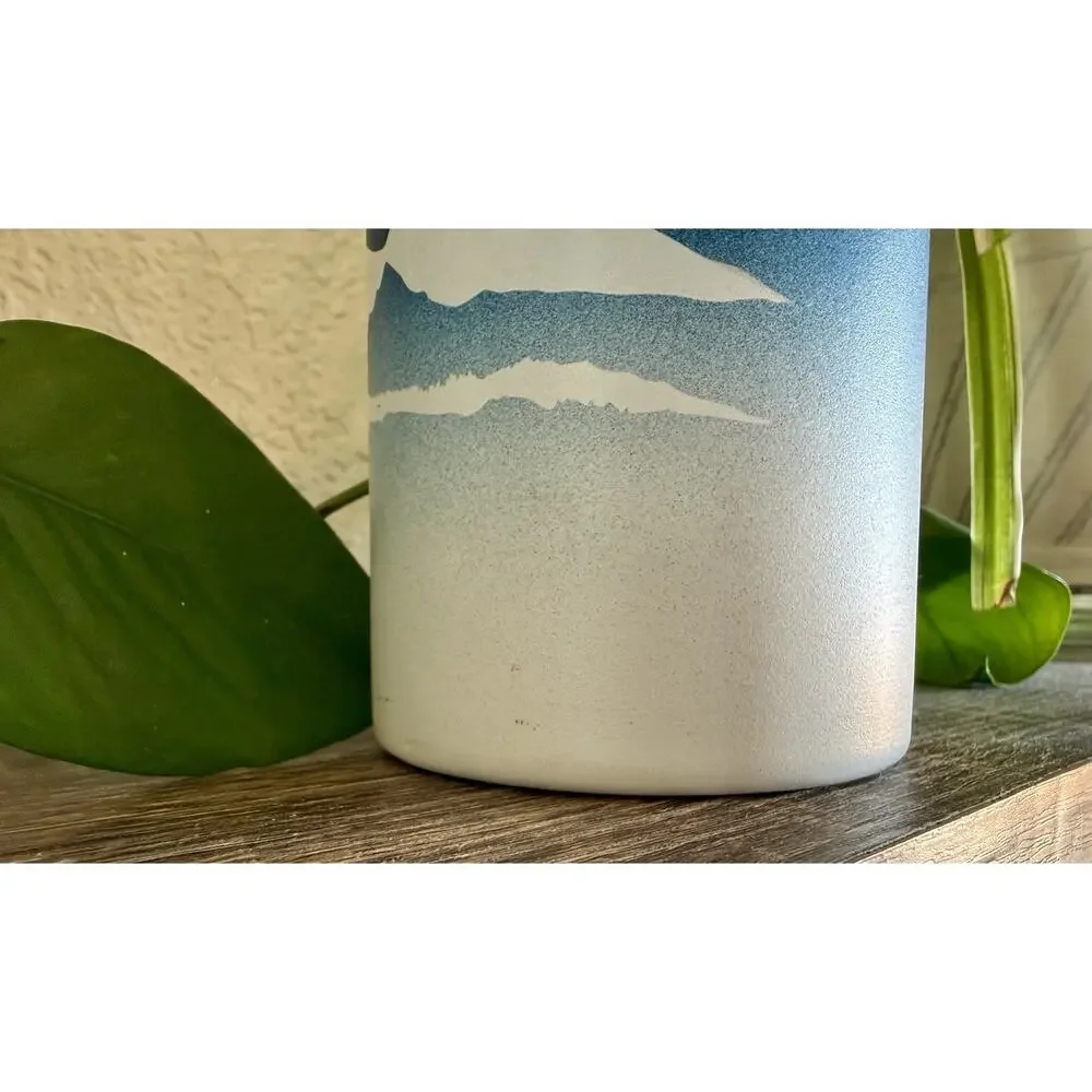 Hydro Flask 32 Oz Water Bottle With Straw‎ Mountain Design,18/8 Stainless GUC